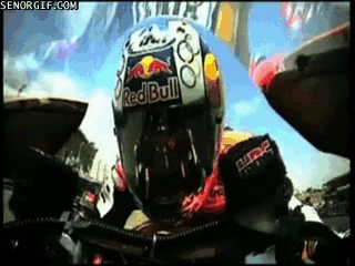 Botsing Eten en drinken Gifs Red bull motorfiets mislukken 