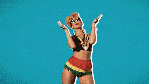 Artiesten Schattig Rihanna Gifs glimlach  gelukkig 