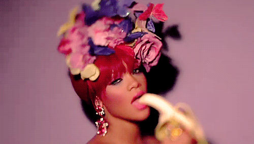 Eten en drinken Artiesten Banaan Rihanna Sexy Gifs 