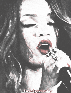 Artiesten Rihanna Gifs ge&euml;rgerd vaarwel 