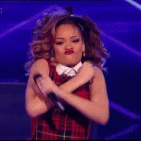 Rihanna GIF. Artiesten Rihanna Blij Gifs Glimlach 