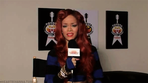 Artiesten Rihanna Blij Gifs glimlach amas2013 