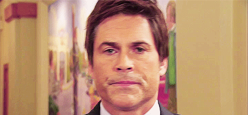 Rob Lowe GIF. Tv Gifs Filmsterren Rob lowe Parks and recreation Chris traeger 