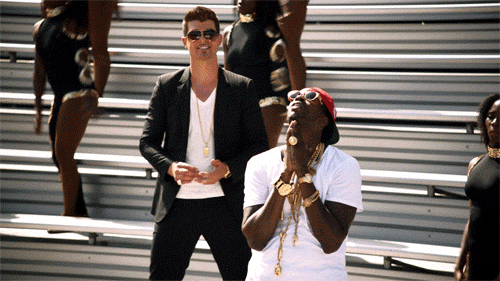Muziek Artiesten Bidden Gifs Robin thicke 2 Chainz 