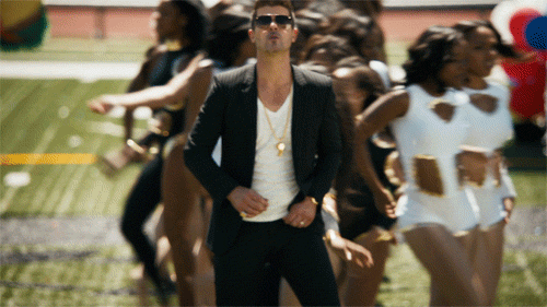 Muziek Artiesten Gifs Robin thicke dans geef het 2 u brut 