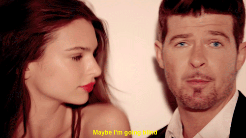 Artiesten Gifs Robin thicke blurred lines Emily Ratajkowski 