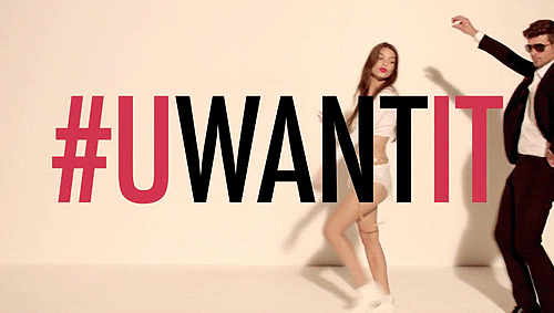 Artiesten Gifs Robin thicke Emily Ratajkowski uwantit 