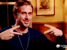 Ryan Gosling GIF. Vrede Gifs Filmsterren Ryan gosling 