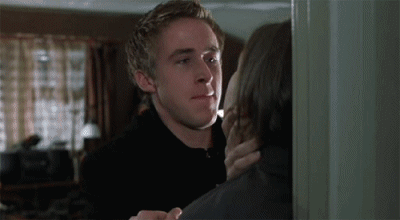 Ryan Gosling GIF. The notebook Blij Gifs Filmsterren Ryan gosling Glimlach 