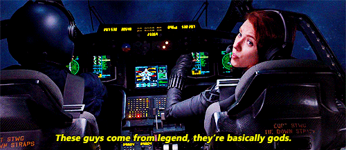 Scarlett Johansson GIF. Gifs Filmsterren Scarlett johansson The avengers Zwarte weduwe 