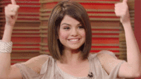 Selena Gomez GIF. Artiesten Selena gomez Gifs Reactie Goedkeuren Duimen omhoog 
