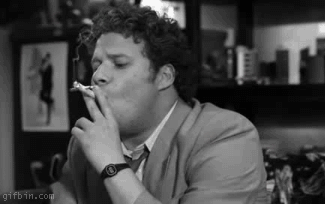 Seth Green GIF. Bioscoop Beroemdheden Roken Rook Gifs Filmsterren Seth green Seth rogen  Marihuana Pineapple express 