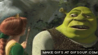 Shrek Films en series Gifs luid brult 