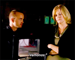 Breaking Bad GIF. Films en series Breaking bad Gifs Filmsterren Bryan cranston Skyler white Walter white Anna gunn 