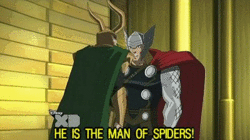 Spiderman GIF. Spiderman Films en series Avengers Thor Gifs Wonder Loki 