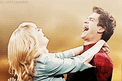 Emma Stone GIF. Spiderman Films en series Gifs Filmsterren Andrew garfield Emma stone Snl De amazing spiderman 2 Q1 