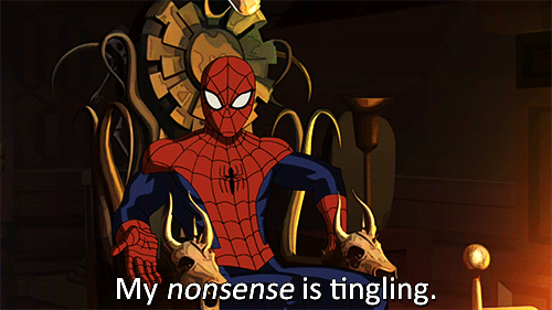 Spiderman Films en series Gifs geanimeerde zaag bot 