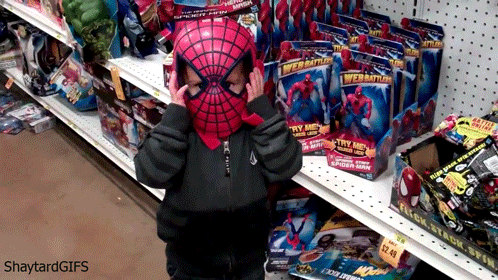 Spiderman Films en series Gifs footage 