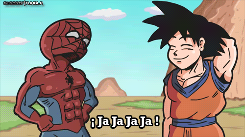 Goku Spiderman Films en series Gifs dragon ball ohfuckinhell Gugo 