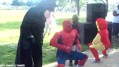 Dansen Spiderman Films en series Iron man Gifs oppasser kostuum 