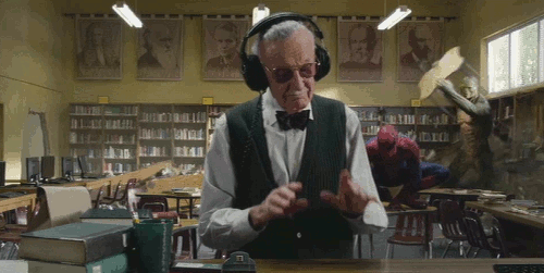 Spiderman Films en series Gifs Filmsterren Andrew Garfield Emma stone snl de Amazing Spiderman 2 q1 
