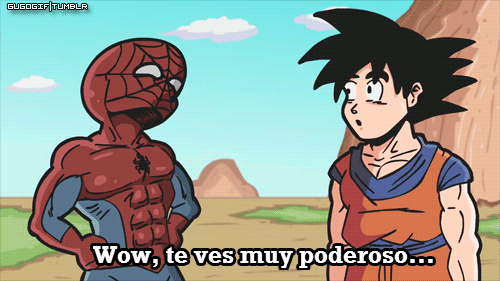 Goku Spiderman Films en series Gifs dragon ball ohfuckinhell Gugo 