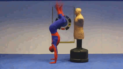 Spiderman Films en series Gifs Filmsterren Andrew Garfield Emma stone snl de Amazing Spiderman 2 q1 