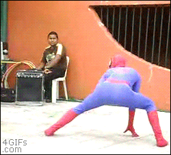 Spiderman GIF. Spiderman Films en series Gifs Gevecht Swingende 