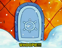 Spongebob GIF. Spongebob Ananas Films en series Winter Sneeuw Gifs Opgewonden Nickelodeon Spongebob squarepants Sneeuwt 