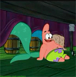 Spongebob GIF. Spongebob Films en series Tv Gezicht Patrick Zwart Gifs Verdrietig Zwart en wit 