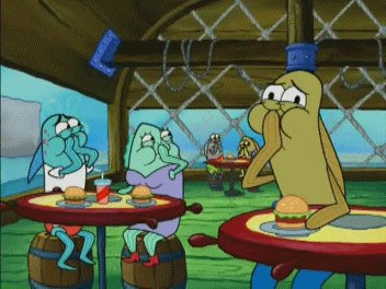 Spongebob Films en series Blauw Gifs ja Octo oh my god zo plaats 