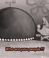Spongebob GIF. Spongebob Films en series Patrick Gifs Reactie Spongebob squarepants Wie zijn jullie 
