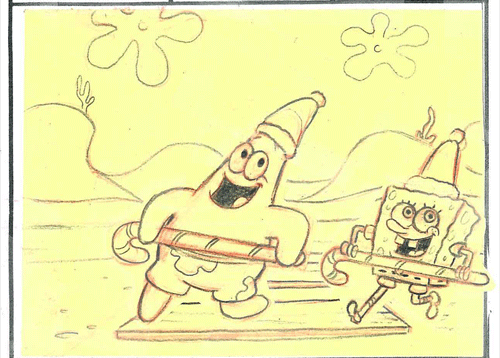 Spongebob Films en series Gifs persoonlijk tekst bericht binnenshuis is veel leuker 