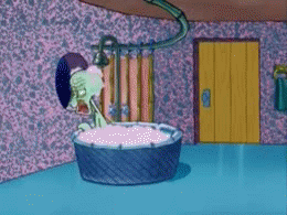 Spongebob GIF. Spongebob Films en series Gifs Persoonlijk Tekst bericht Binnenshuis is veel leuker 