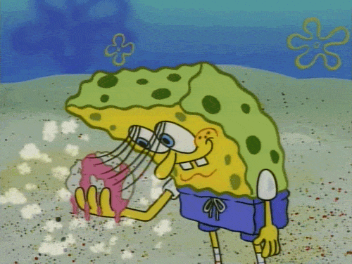 Spongebob Films en series Gifs vreemd bal wimpers 