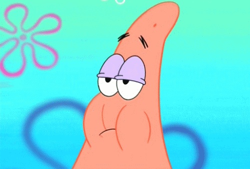 Spongebob Films en series Patrick Gifs kauwen 