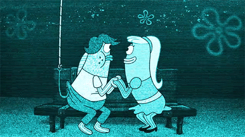 Spongebob Films en series Verliefd Patrick Gifs verhouding missen butler kat terugkomen gehechtheid 