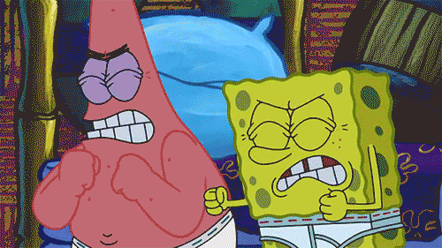 Spongebob Films en series Gifs patrick ster klantenservice ik haat mijn baan 