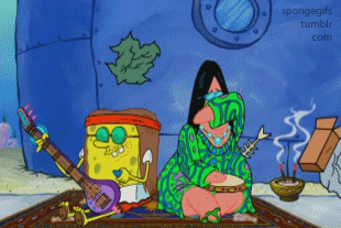 Spongebob Films en series Lol Gifs SpongeBob SquarePants patrick de ster lachen in de klas 