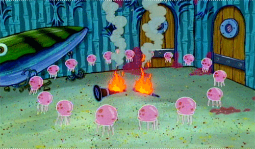 Spongebob Bang Films en series Gifs reactie SpongeBob SquarePants freaking out stuff ive gemaakt 