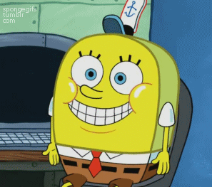 Spongebob GIF. Spongebob Films en series Avontuur Vrijdag de 13e Wow Gifs Leven Ongelukkig Skydiven Sensatie 