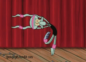 Spongebob GIF. Dansen Spongebob Films en series Gifs Wtf Octo Daning Waarom cant i stoppen Squidard 