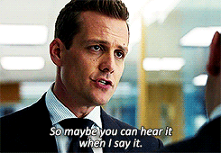 Suits GIF. Films en series Gifs Suits Glimlach Harvey specter 