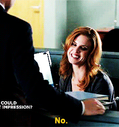 Suits GIF. Films en series Gifs Suits Kat makes 