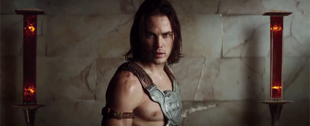 Taylor Kitsch GIF. Bioscoop Gifs Filmsterren Taylor kitsch Tepel John carter 