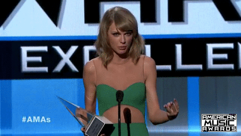 Artiesten Groot Taylor Swift Gifs spookt 