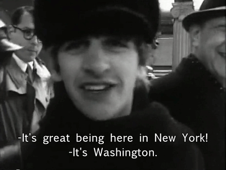 Grappig Artiesten Sneeuw The beatles Gifs Ringo Starr john lennon 