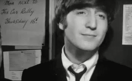 Muziek Artiesten The beatles Gifs zwart en wit Paul McCartney 