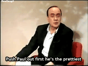 The Beatles GIF. Muziek Artiesten George The beatles Gifs Wijnoogst Oud Zwart en wit Paul mccartney John lennon Ri 