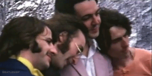 Muziek Artiesten The beatles Gifs zwart en wit Paul McCartney 